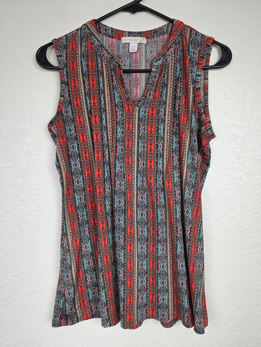 Westport 1962 Petite Small Sleeveless Patterned Top